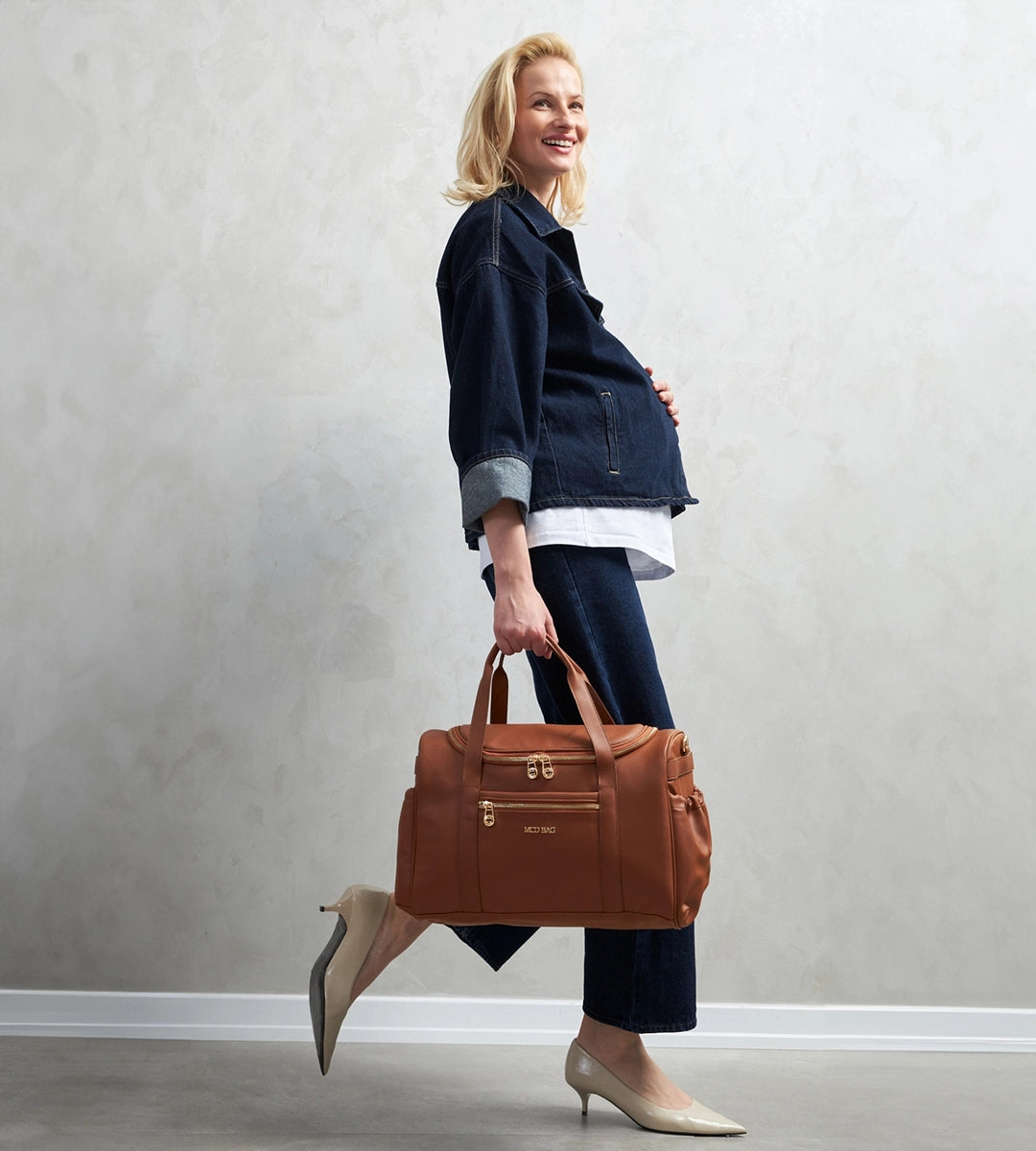 Serena Taba E. Deri Gold Bebek Çantası