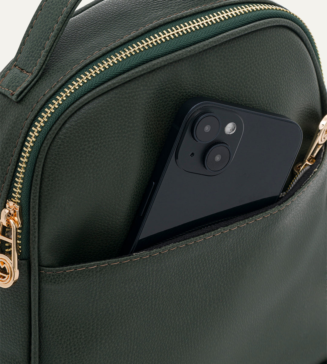 Liora Haki Deri Termal Çanta