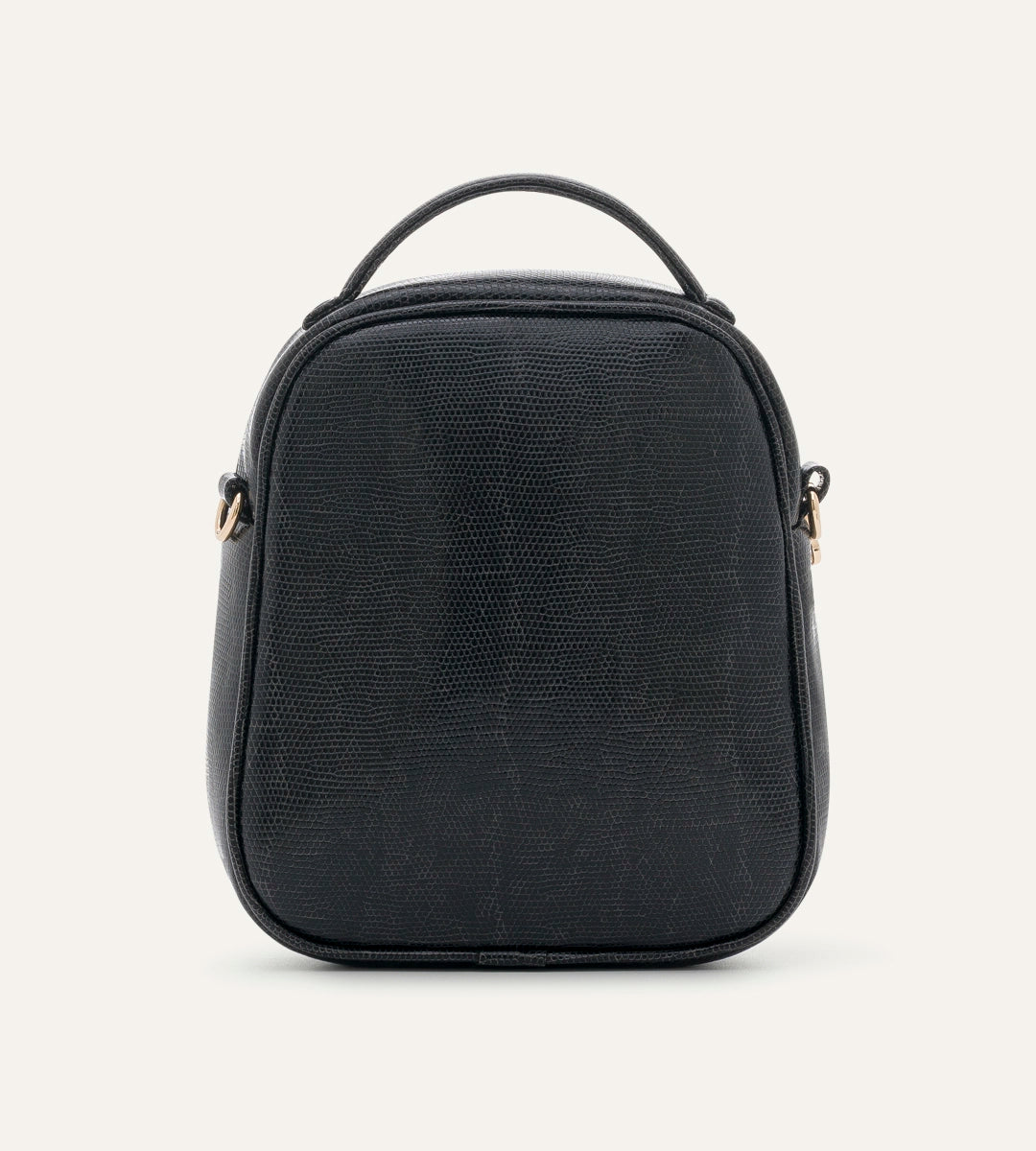 Liora Siyah K. Desenli Deri Termal Çanta