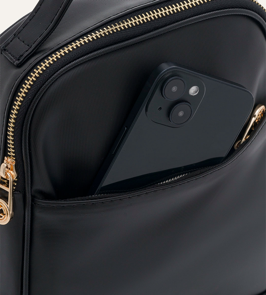 Liora Siyah Desenli Deri Termal Çanta