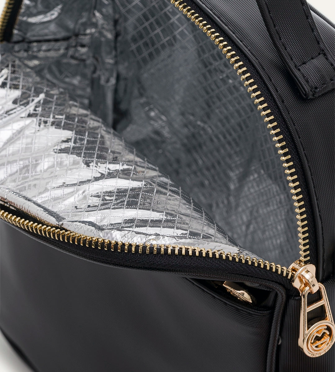 Liora Siyah Desenli Deri Termal Çanta