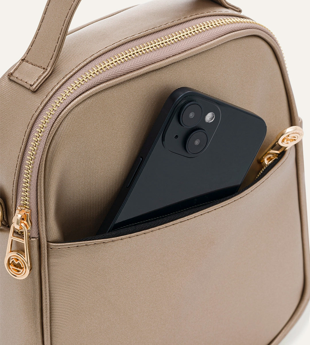 Liora Gold Desenli Deri Termal Çanta