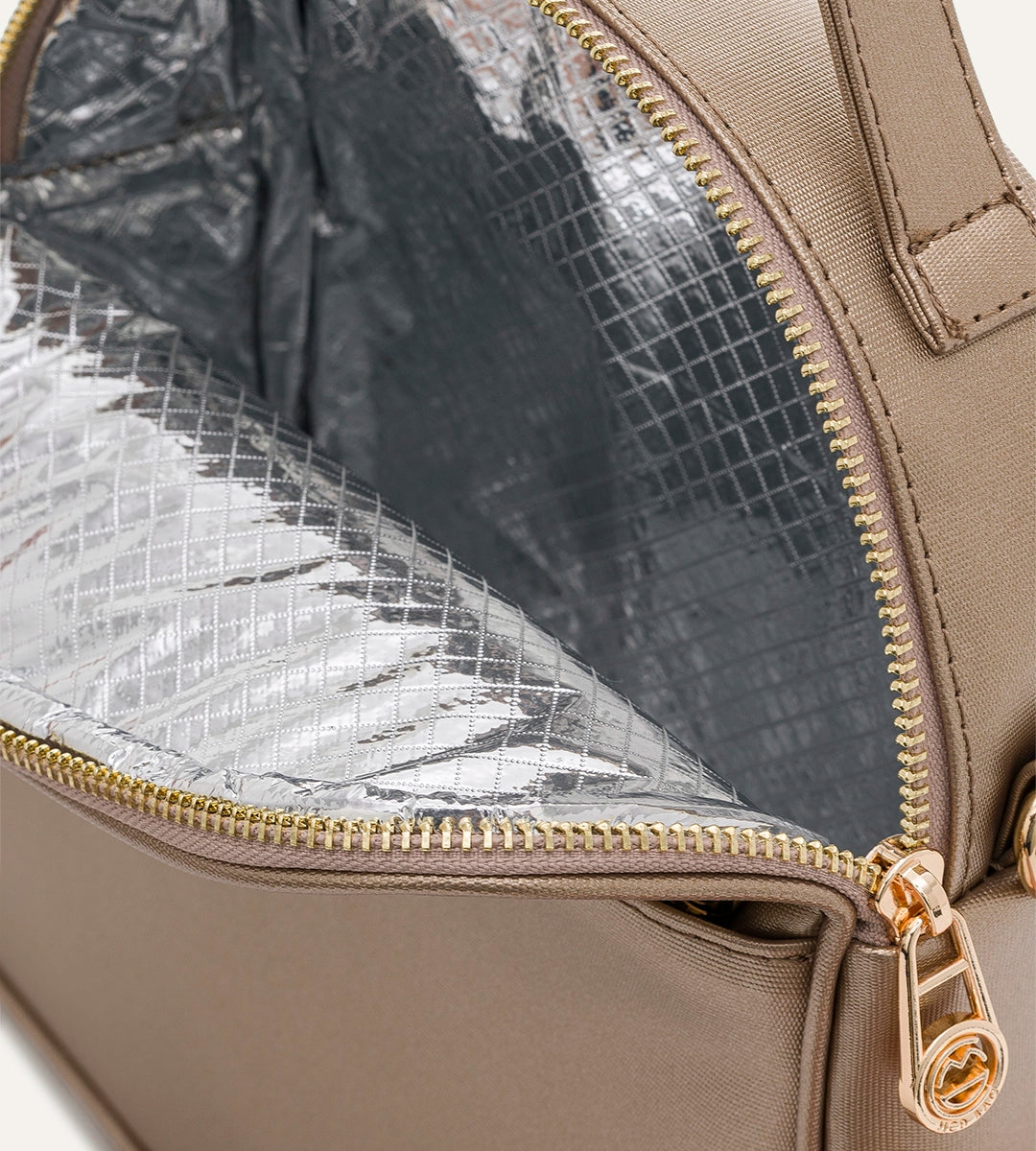 Liora Gold Desenli Deri Termal Çanta