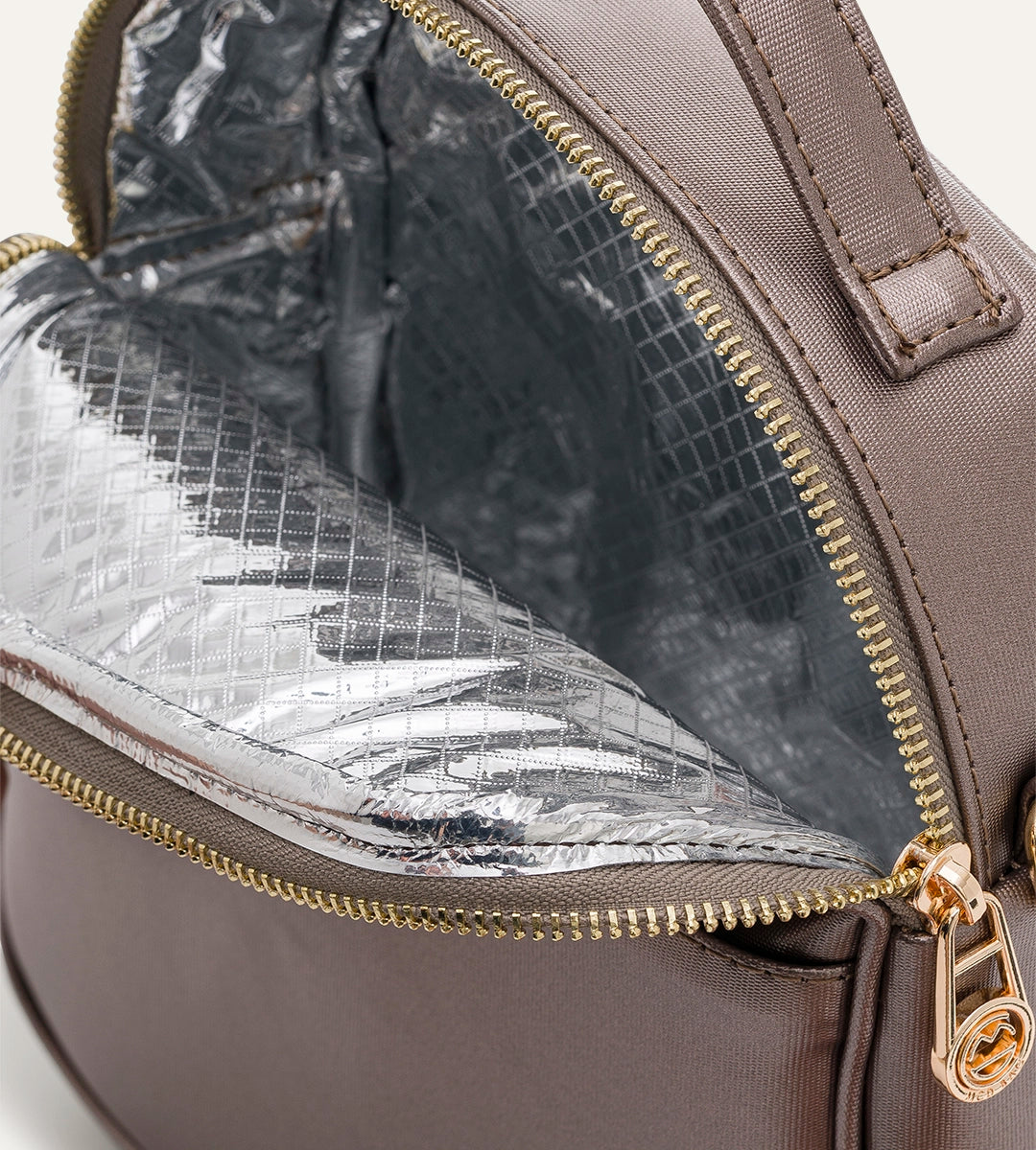 Liora Bakır Desenli Deri Termal Çanta