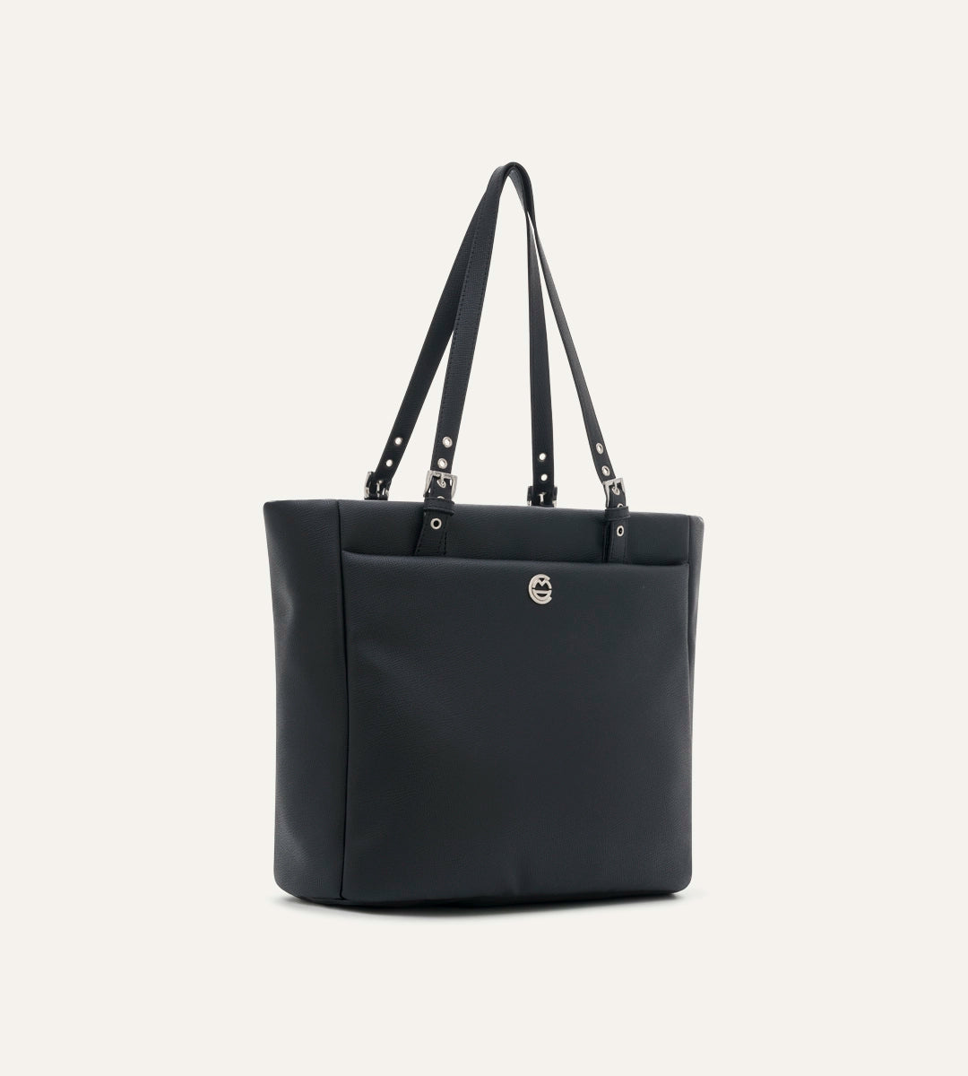 Minore Siyah E. Deri Nikel Bebek Çantası