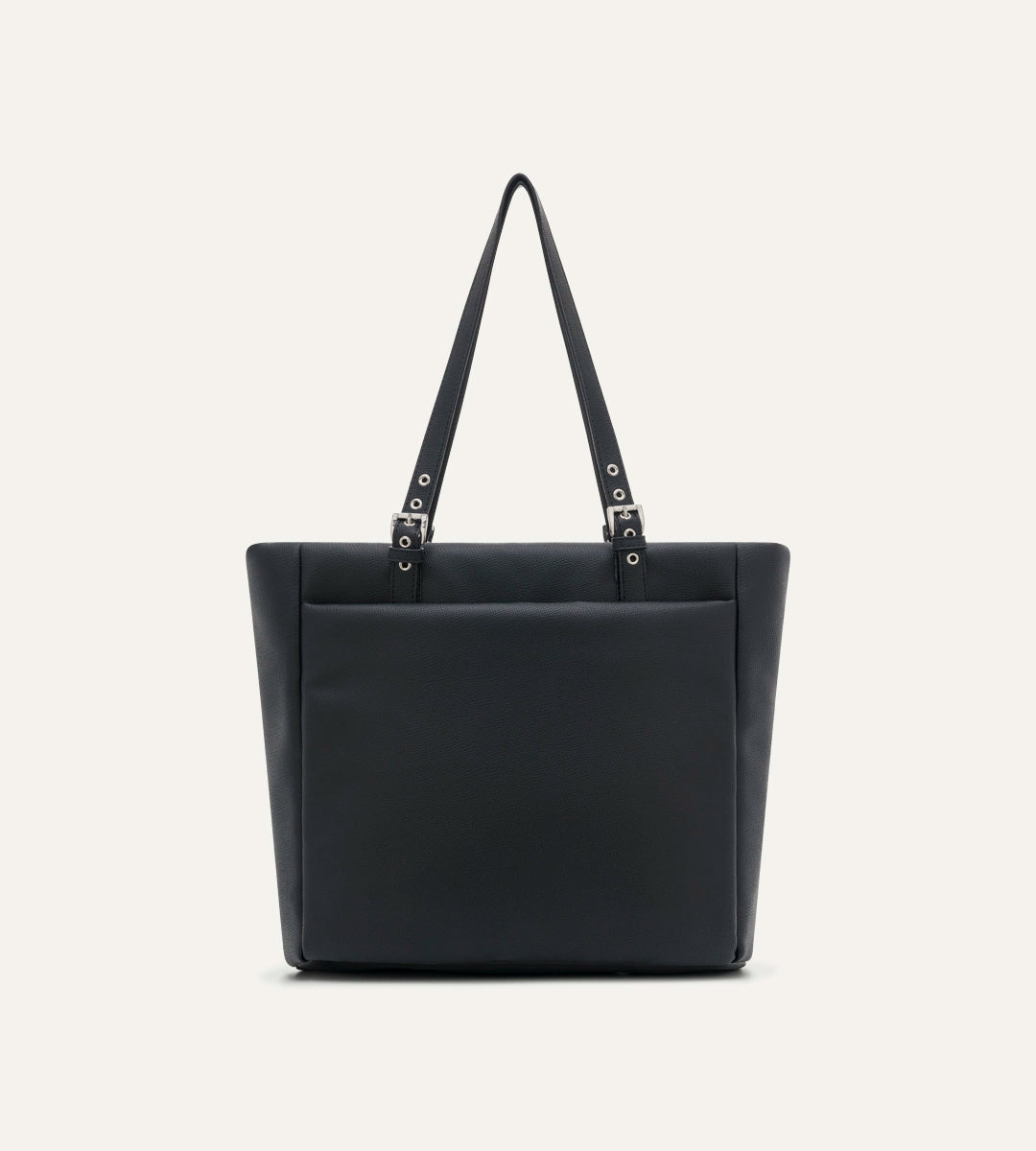 Minore Siyah E. Deri Nikel Bebek Çantası