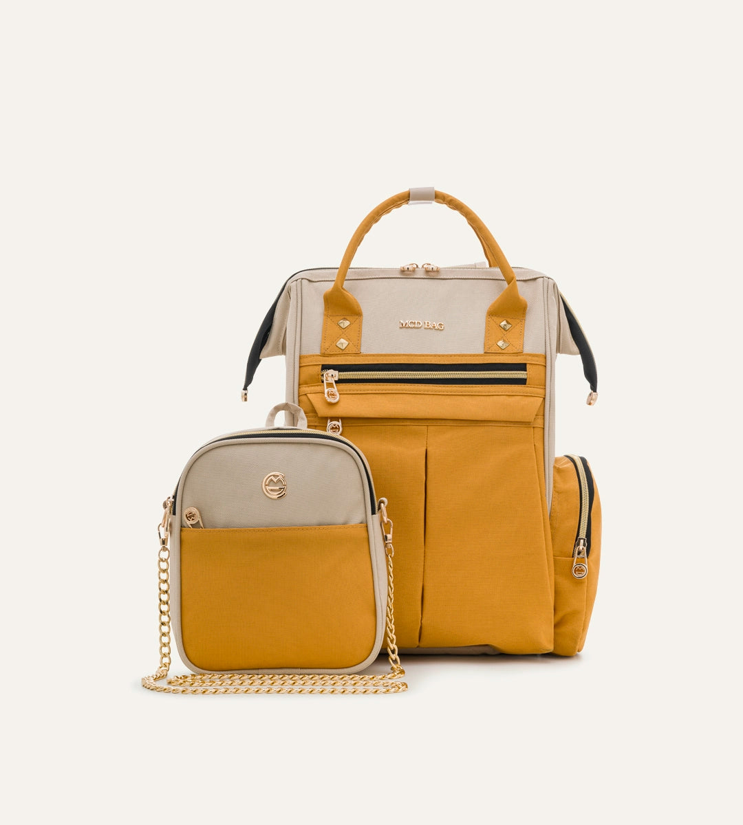 Angel Bej - Hardal Set Bebek Çantası