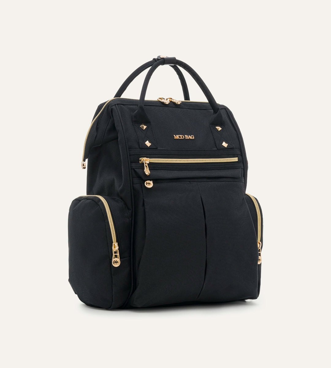 Angel Siyah - Gold Kumaş Bebek Çantası