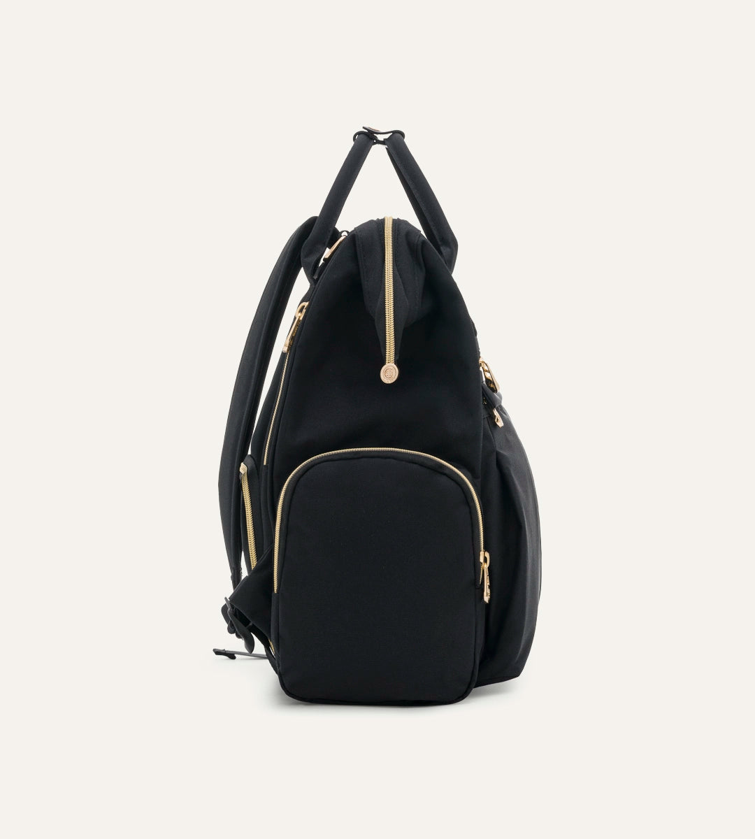 Angel Siyah - Gold Kumaş Bebek Çantası