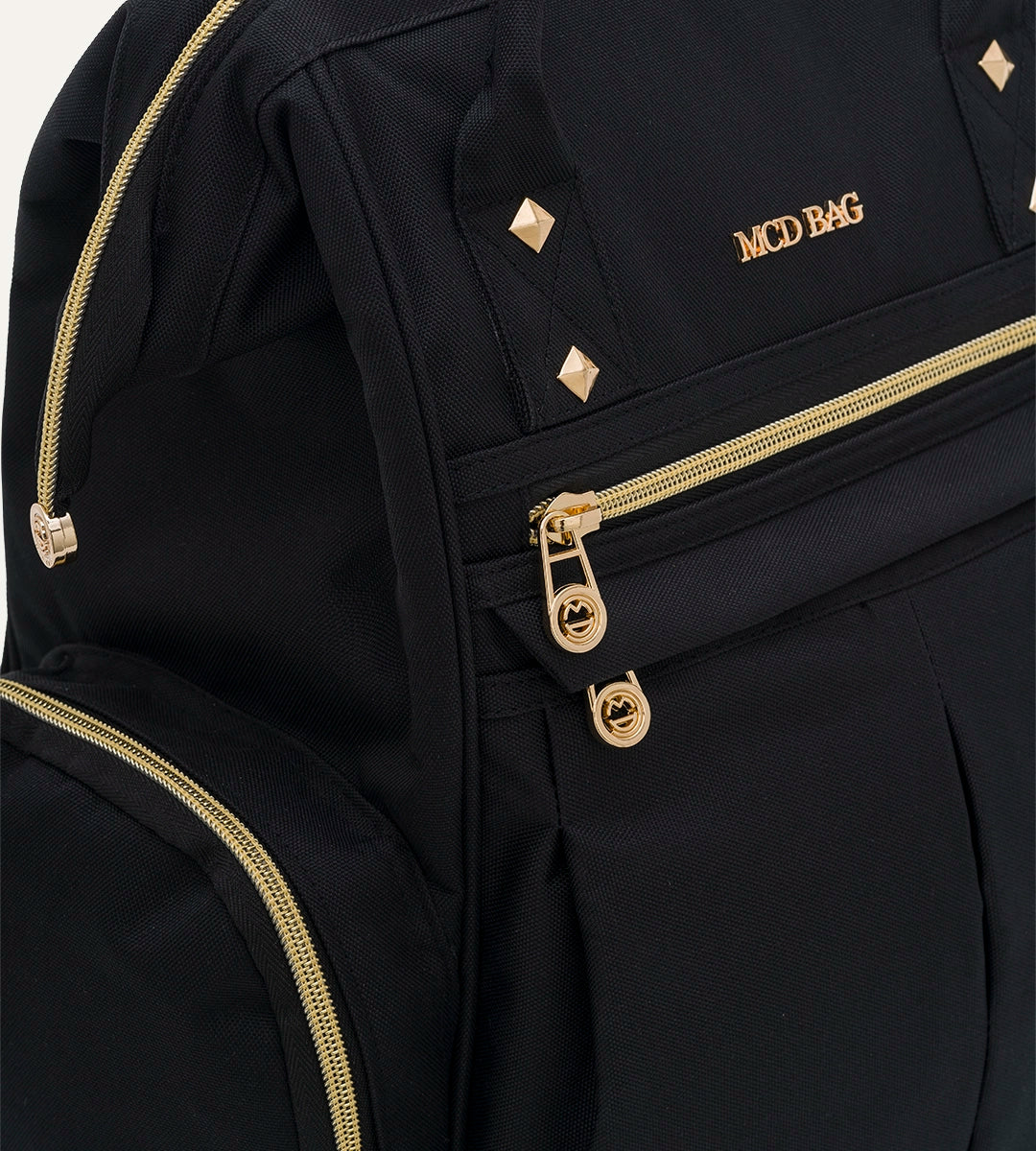 Angel Siyah - Gold Kumaş Bebek Çantası