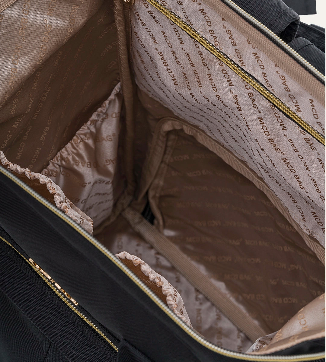 Angel Siyah - Gold Kumaş Bebek Çantası