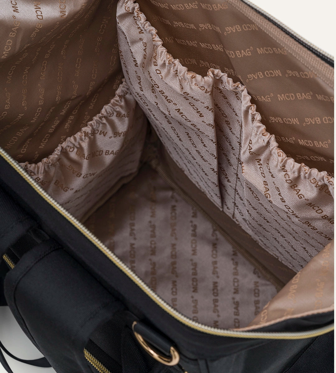 Angel Siyah - Gold Kumaş Bebek Çantası