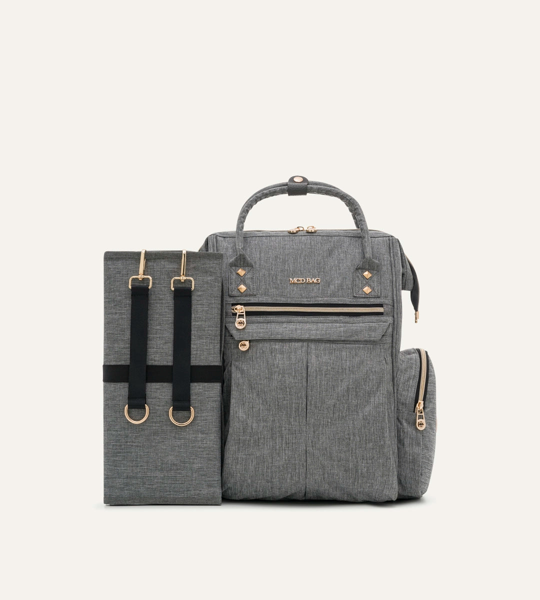 Angel Gri Kumaş Bebek Çantası