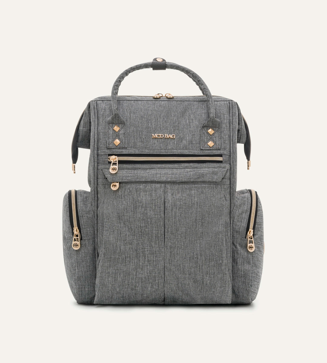 Angel Gri - Gold Kumaş Bebek Çantası