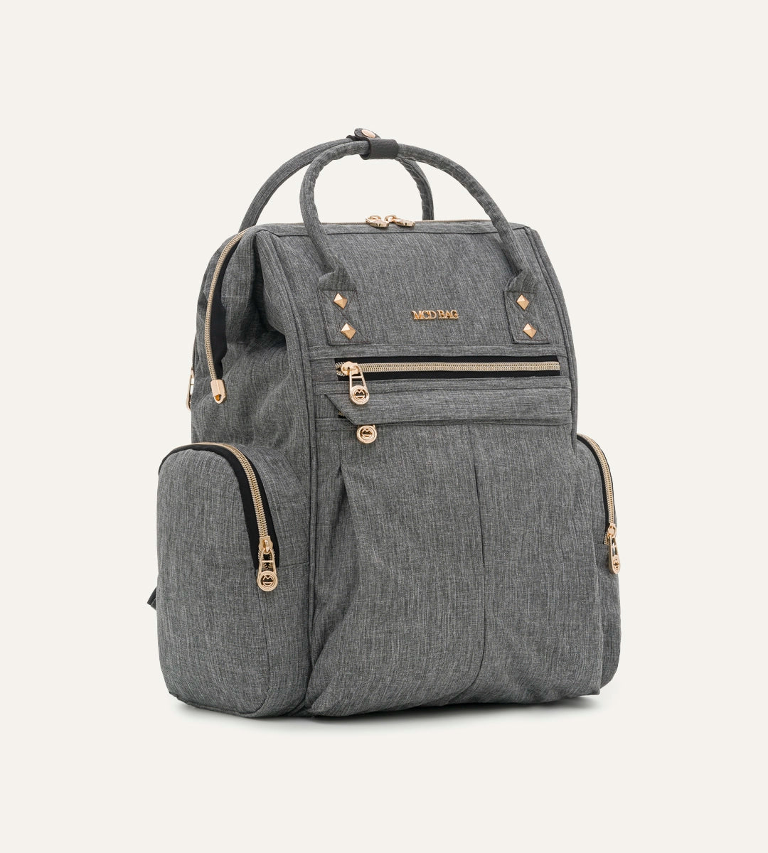 Angel Gri - Gold Kumaş Bebek Çantası