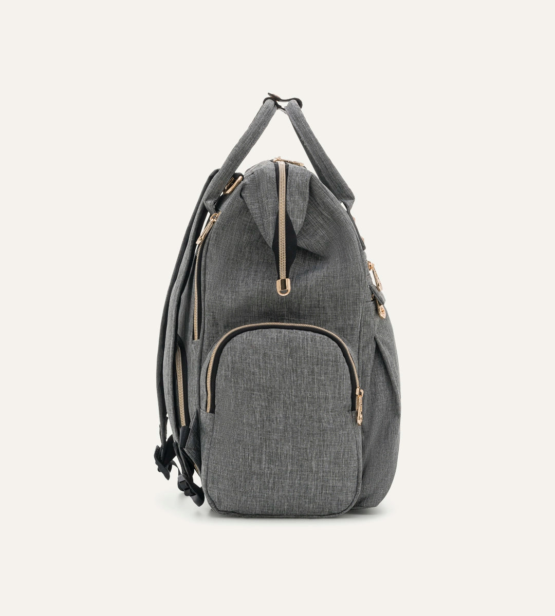 Angel Gri - Gold Kumaş Bebek Çantası