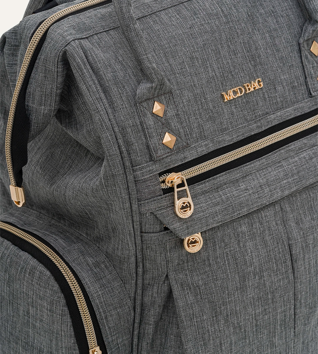 Angel Gri - Gold Kumaş Bebek Çantası