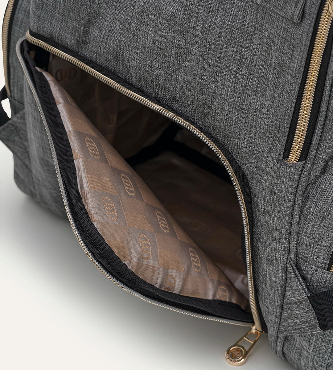 Angel Gri - Gold Kumaş Bebek Çantası