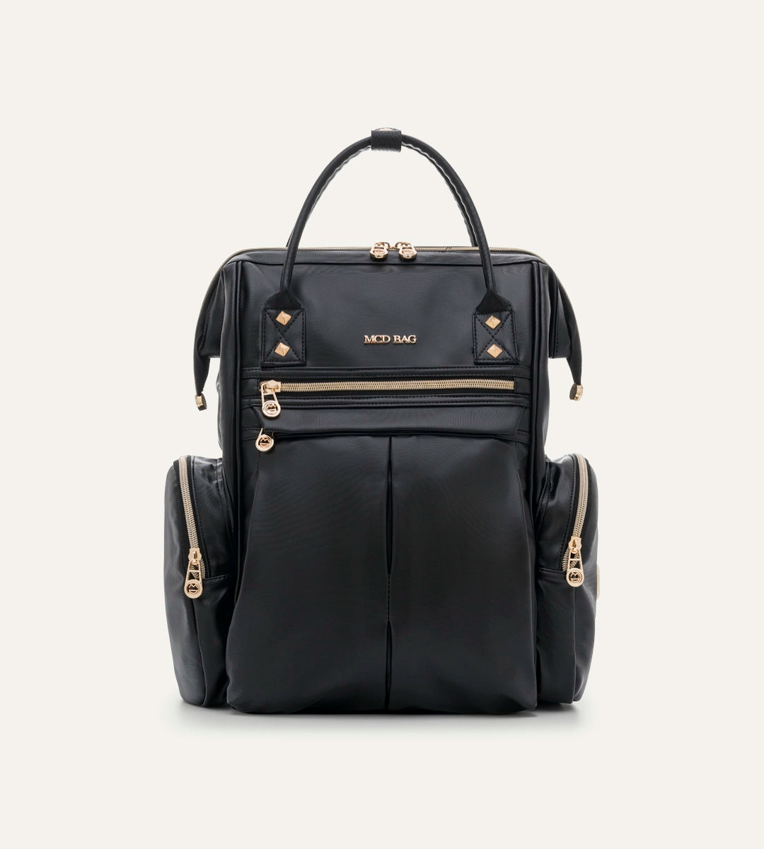 Angel Siyah Gold Deri Bebek Çantası