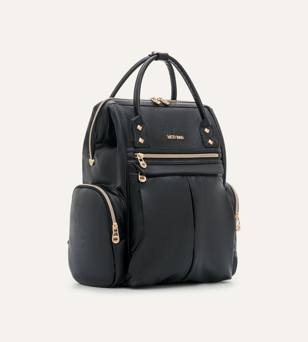 Angel Siyah Gold Deri Bebek Çantası