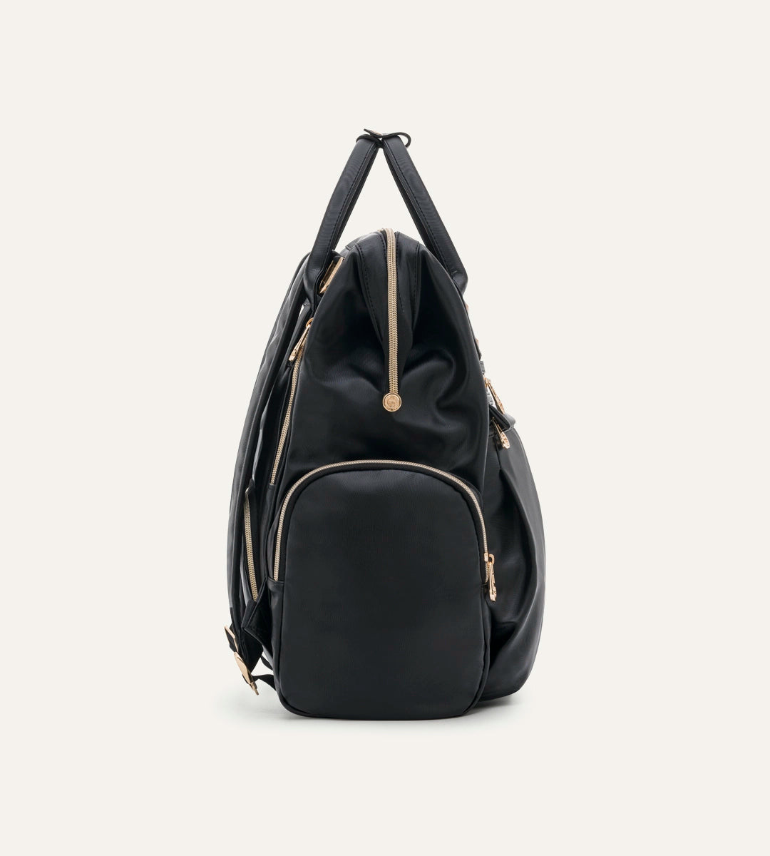 Angel Siyah Gold Deri Bebek Çantası