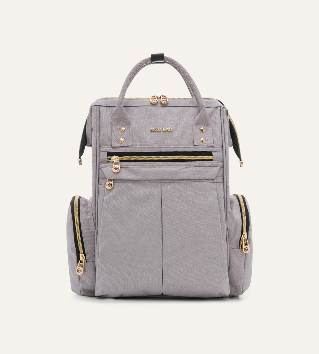 Angel Pastel Gri - Gold Kumaş Bebek Çantası