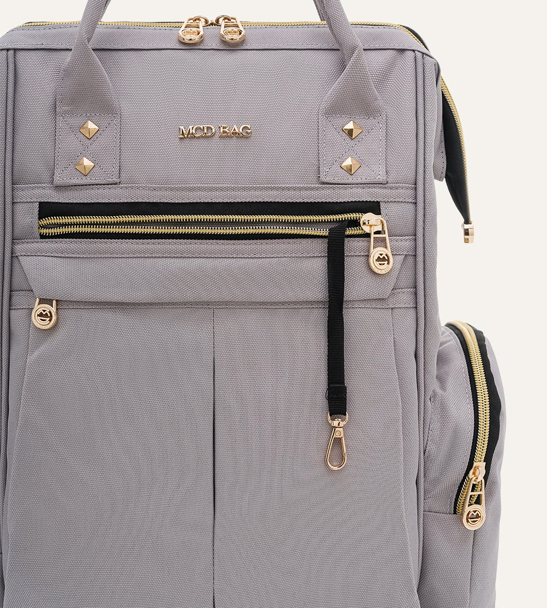 Angel Pastel Gri - Gold Kumaş Bebek Çantası