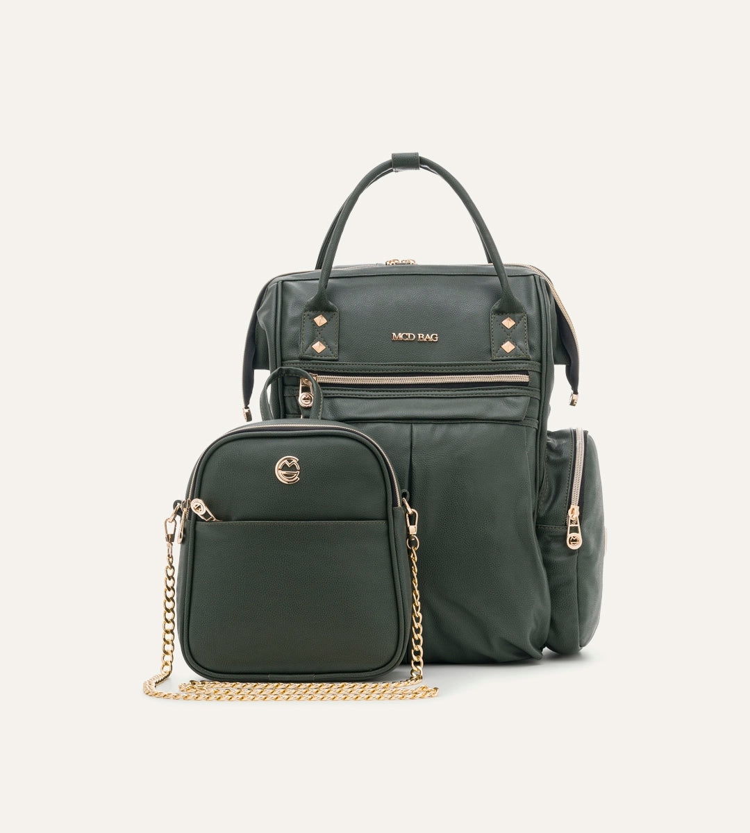 Angel Haki Deri Bebek Çantası