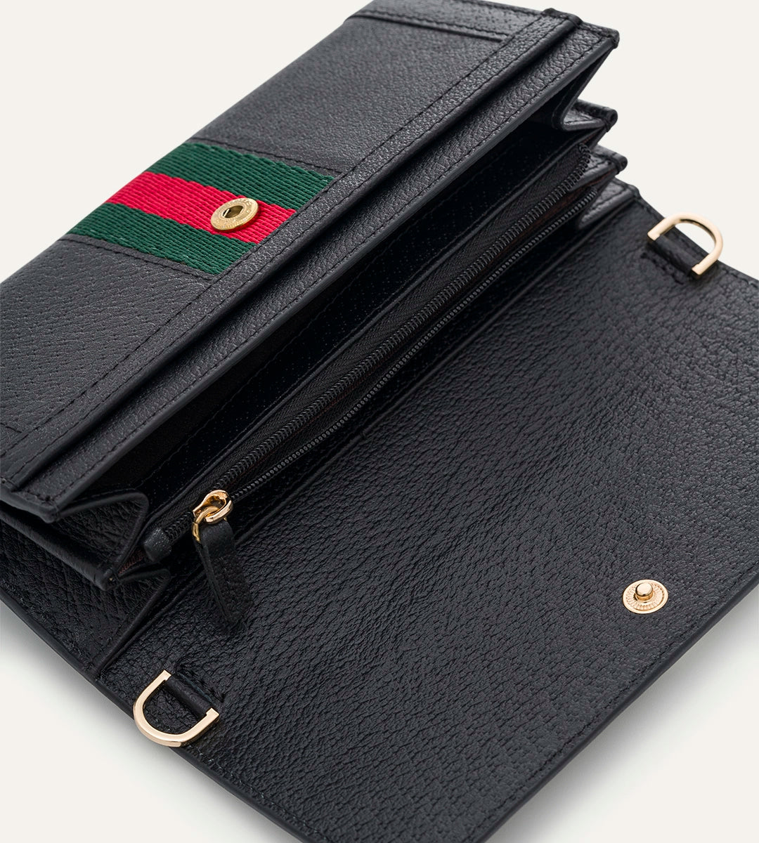 Voych Fiore Siyah Deri Kadın Cüzdan