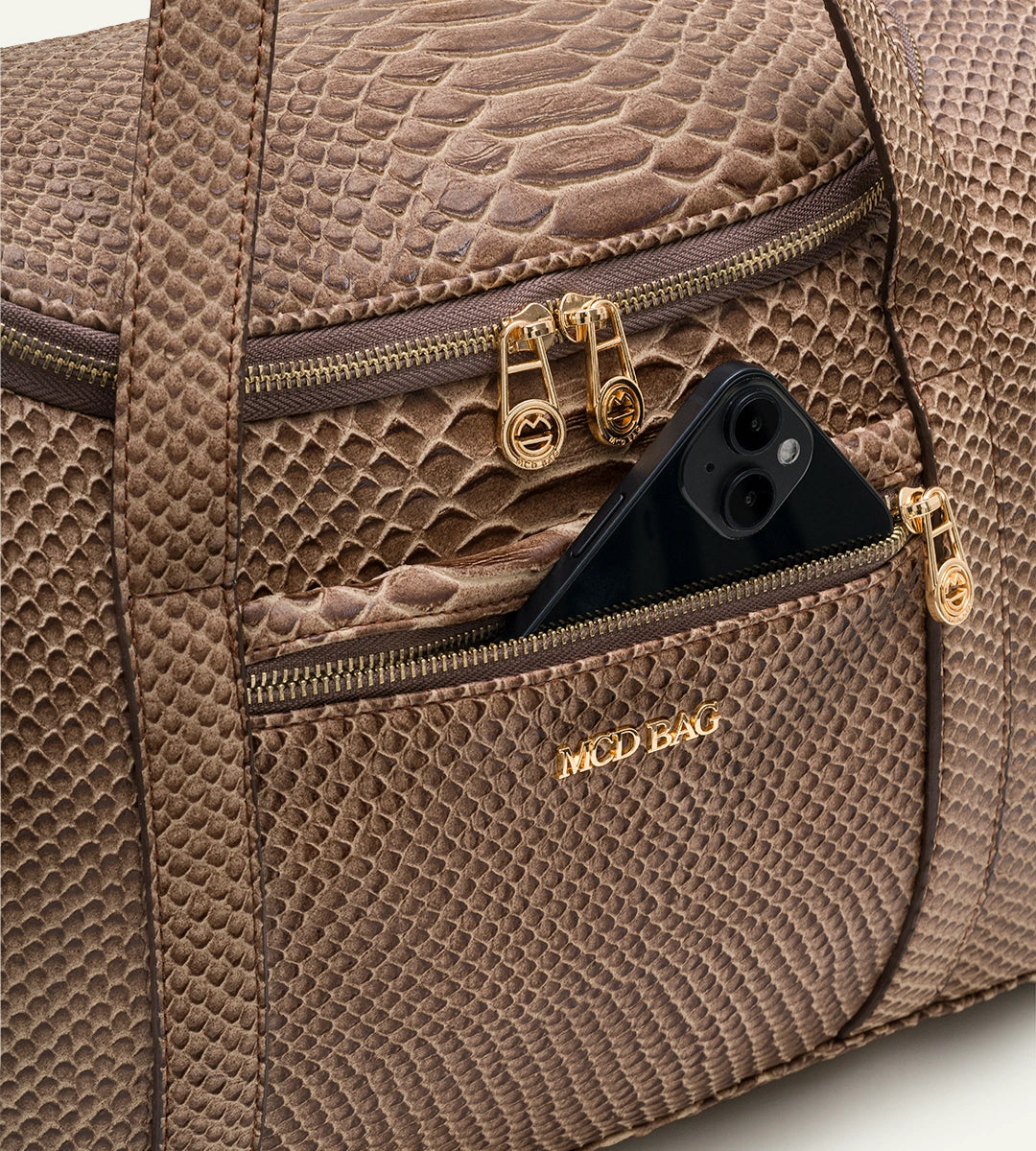 Serena Camel Y. Deri Gold Bebek Çantası