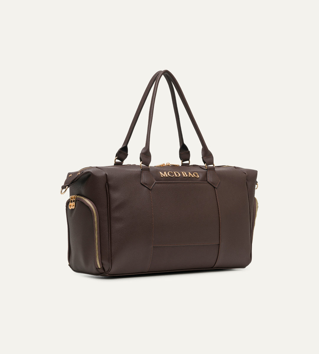 Lenna Kahverengi E. Deri Valiz