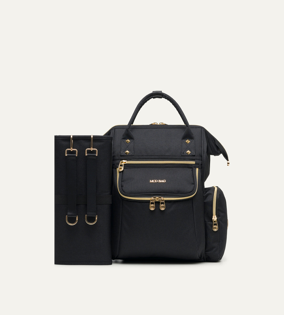 Vista Siyah Gold Kumaş Bebek Çantası