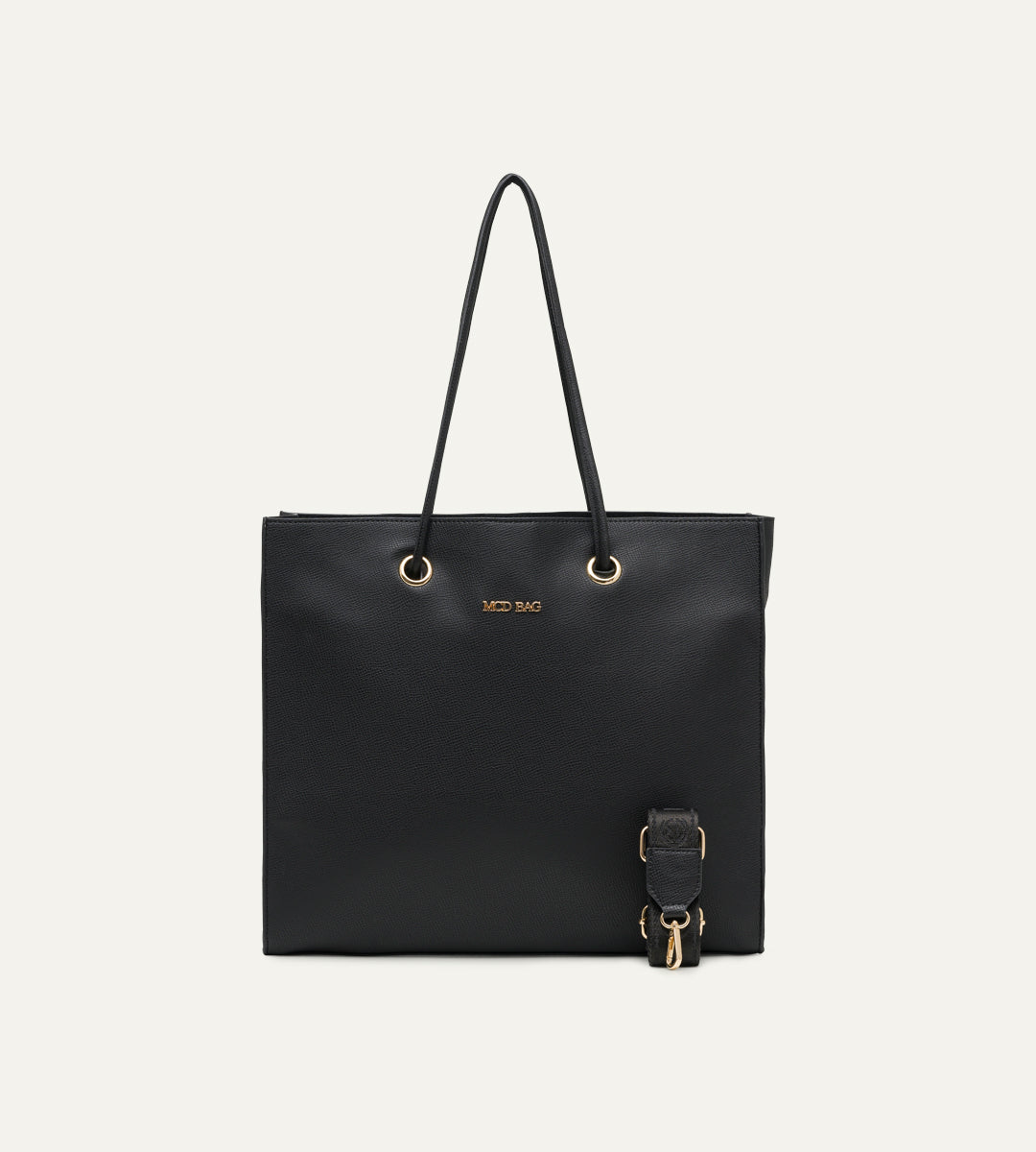 Leona Siyah E. Deri Bebek Çantası