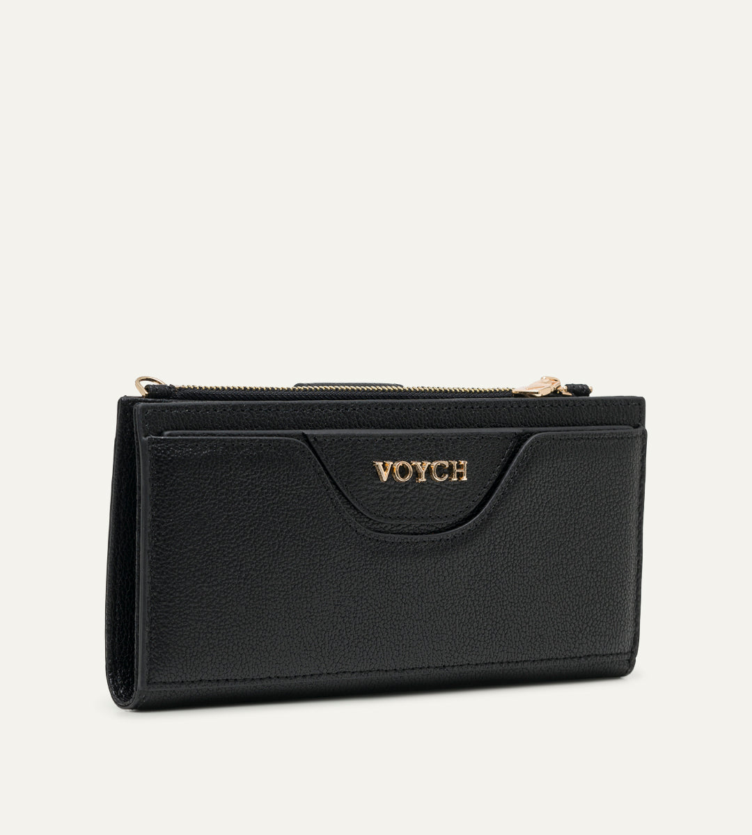 Voych Calista Siyah Deri Kadın Cüzdan