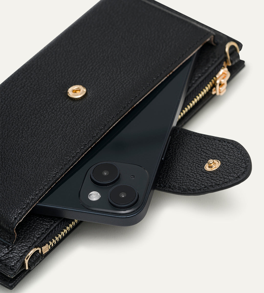 Voych Calista Siyah Deri Kadın Cüzdan