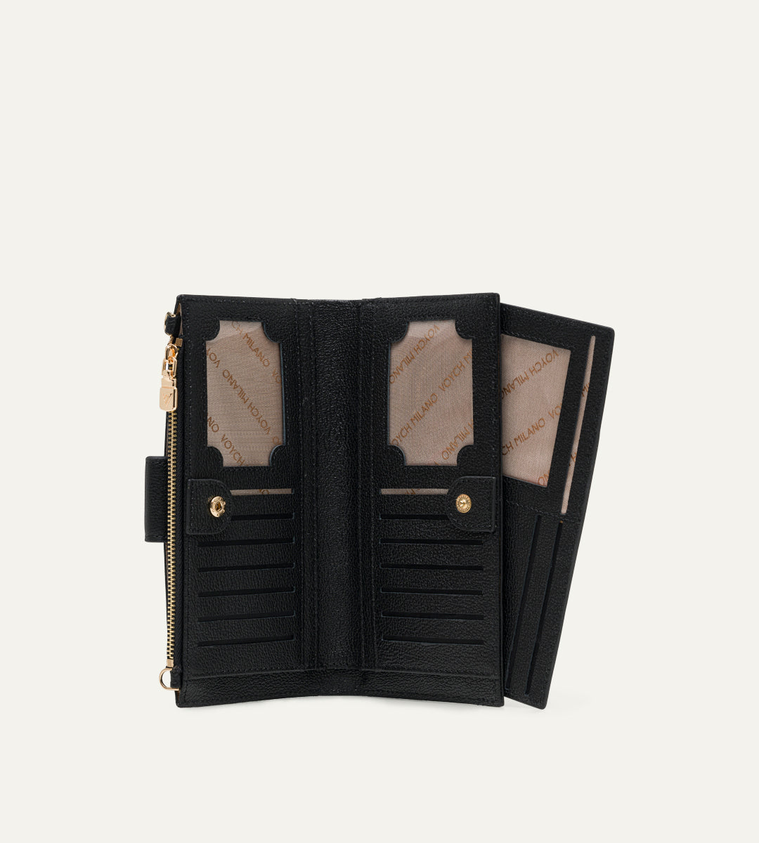 Voych Calista Siyah Deri Kadın Cüzdan