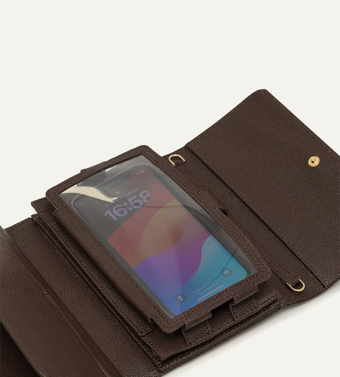 Voych Amara Kahverengi Deri Kadın Cüzdan