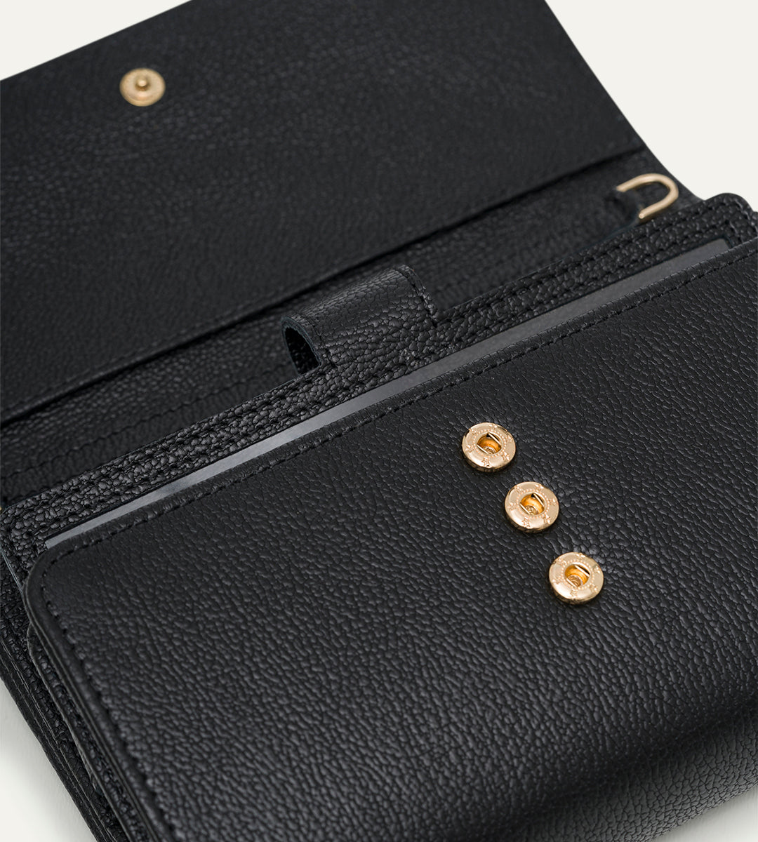 Voych Amara Siyah Deri Kadın Cüzdan