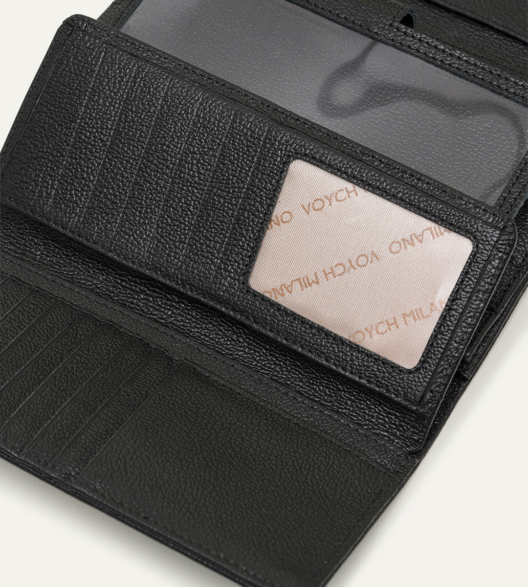 Voych Amara Siyah Deri Kadın Cüzdan