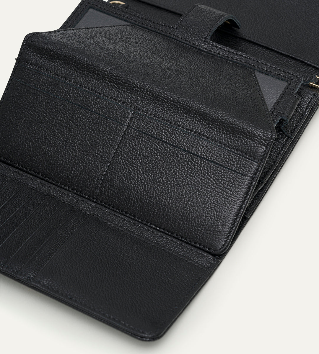 Voych Amara Siyah Deri Kadın Cüzdan