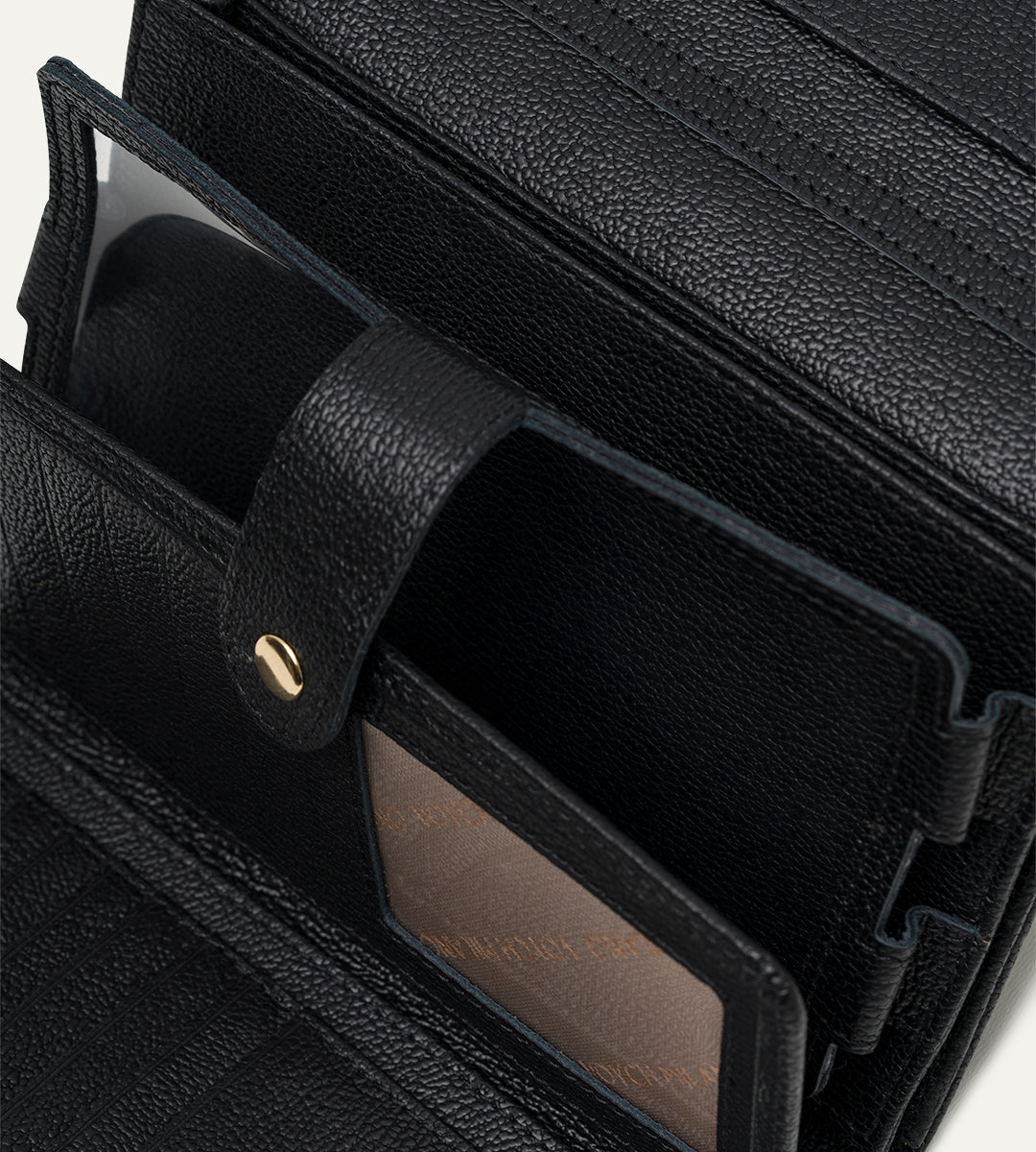 Voych Amara Siyah Deri Kadın Cüzdan