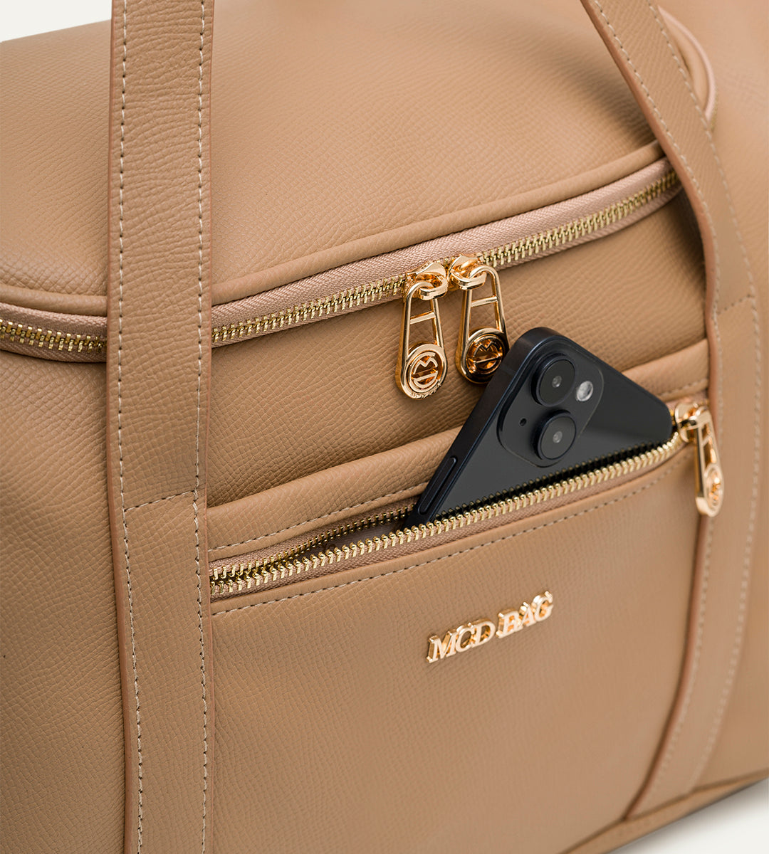 Serena Vizon E. Deri Gold Bebek Çantası