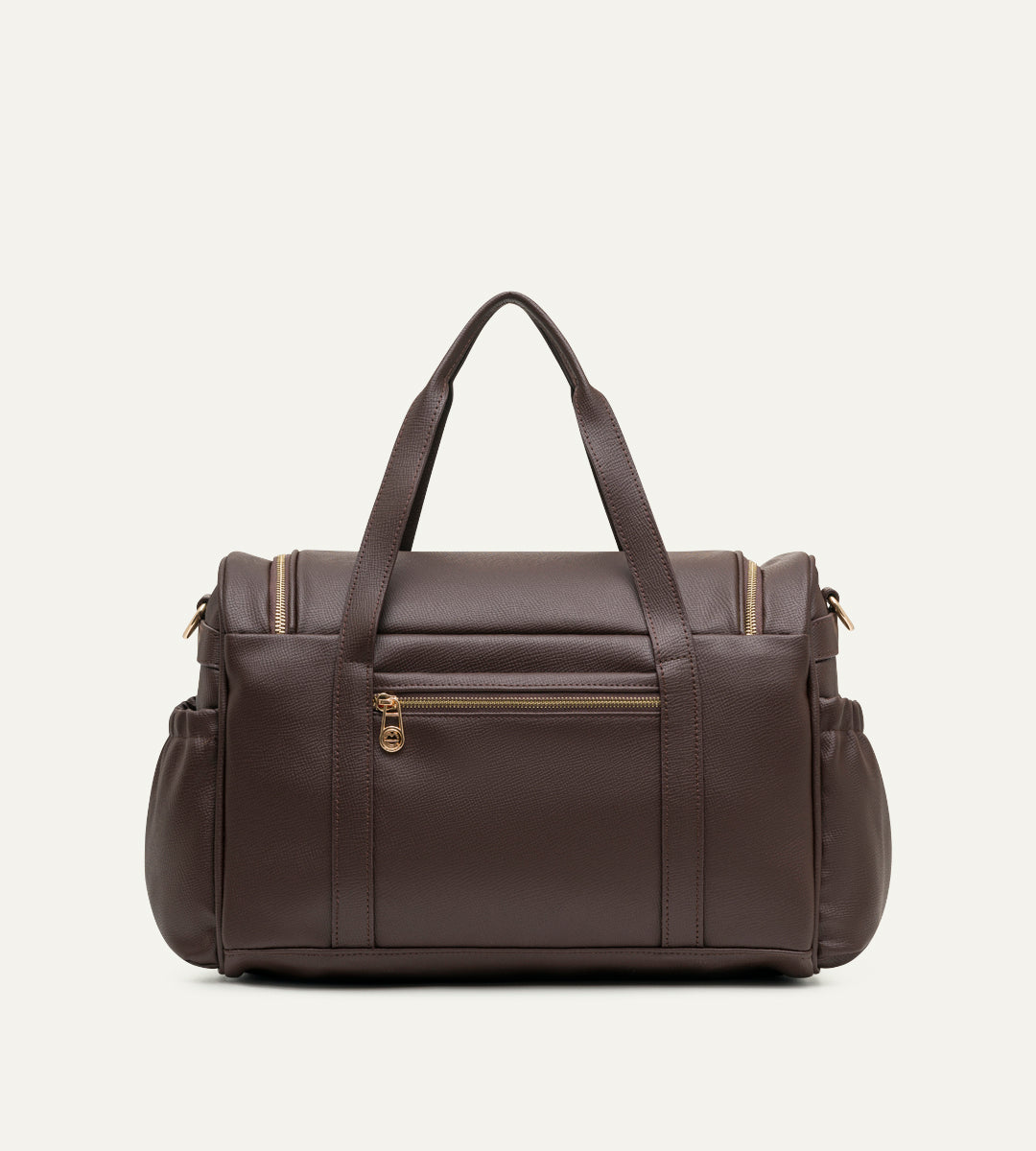 Serena Kahverengi E. Deri Gold Bebek Çantası