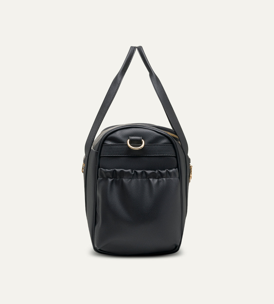 Serena Siyah E. Deri Gold Bebek Çantası