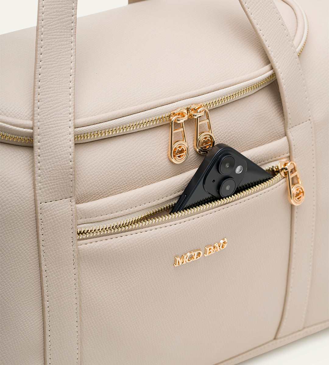 Serena Bej E. Deri Gold Bebek Çantası