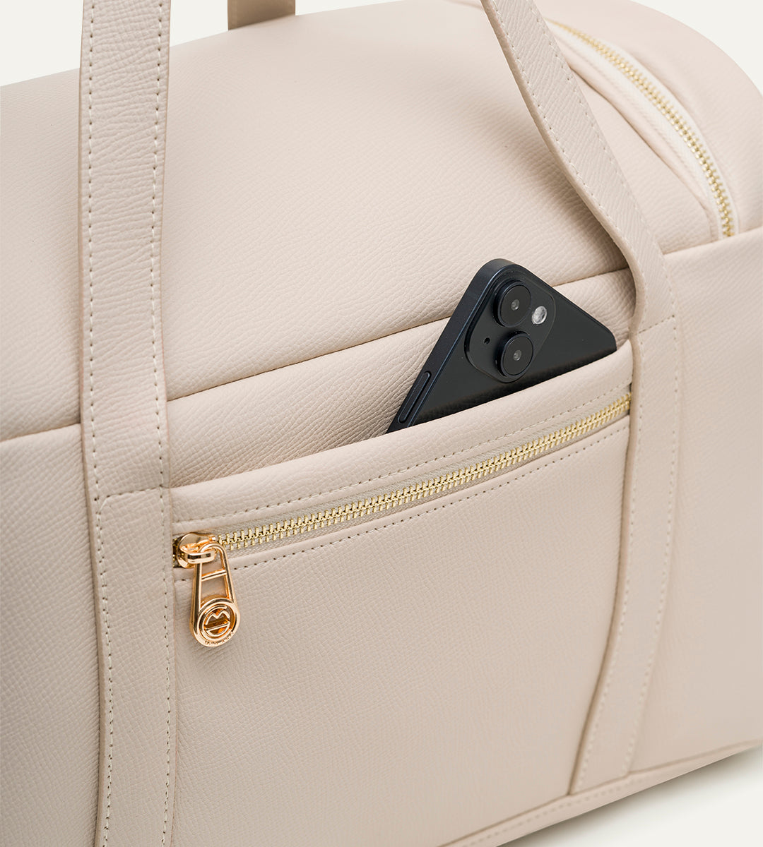 Serena Bej E. Deri Gold Bebek Çantası