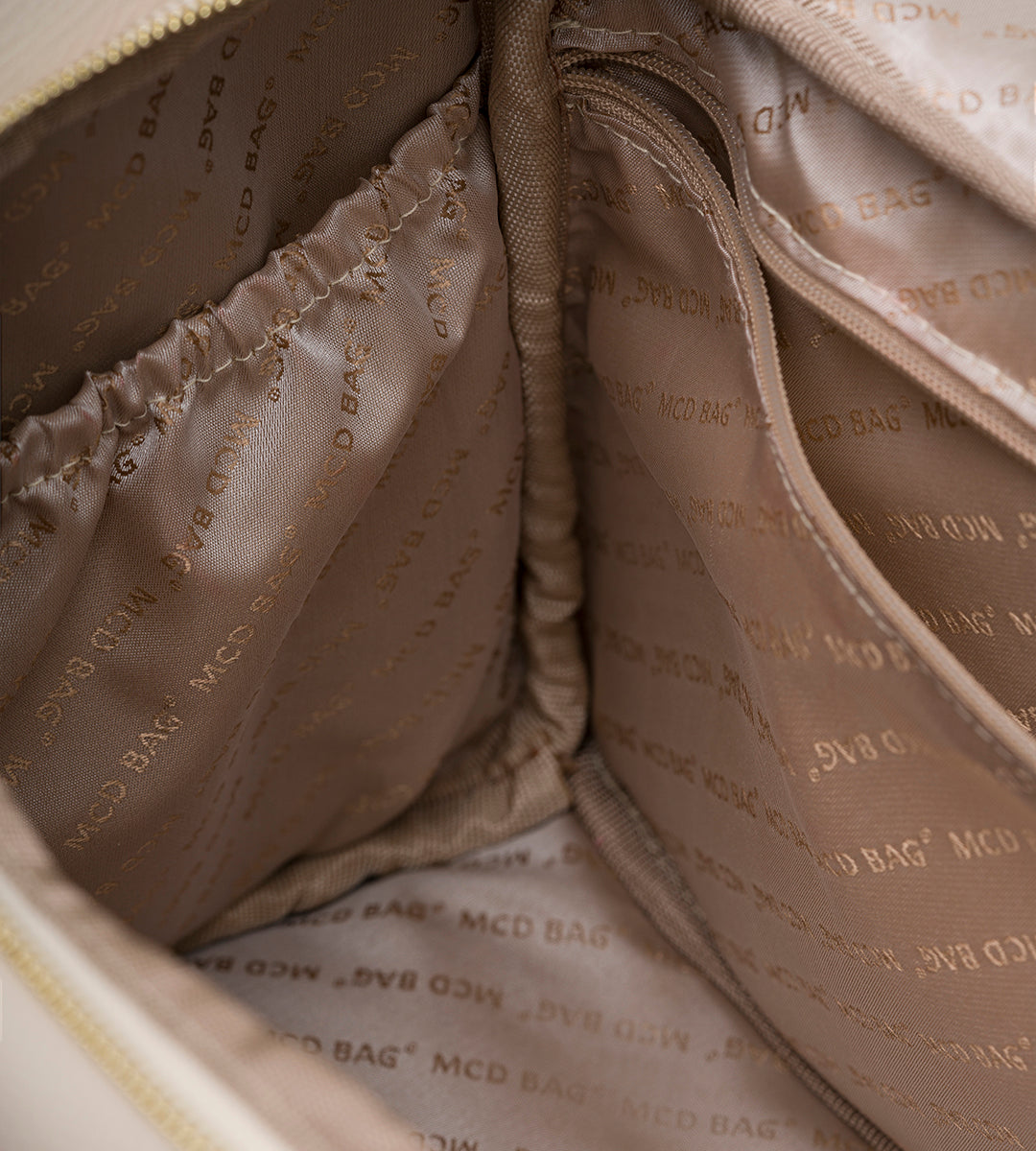 Serena Bej E. Deri Gold Bebek Çantası