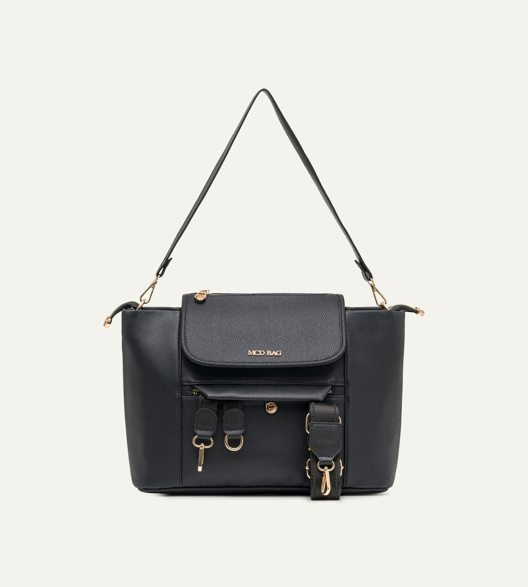 Luna Siyah E. Deri Bebek Çantası