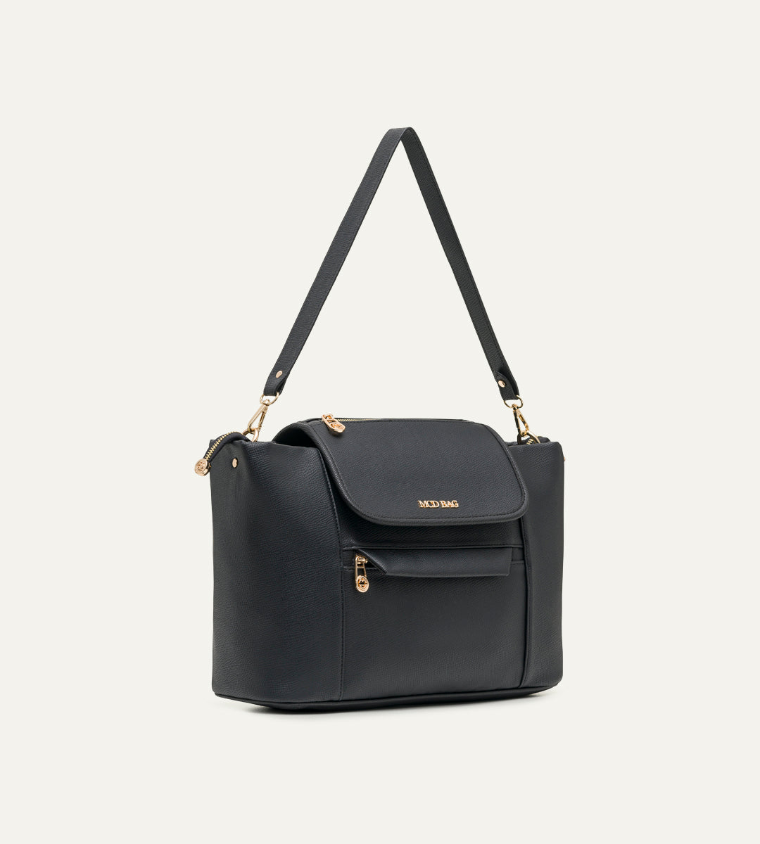 Luna Siyah E. Deri Bebek Çantası