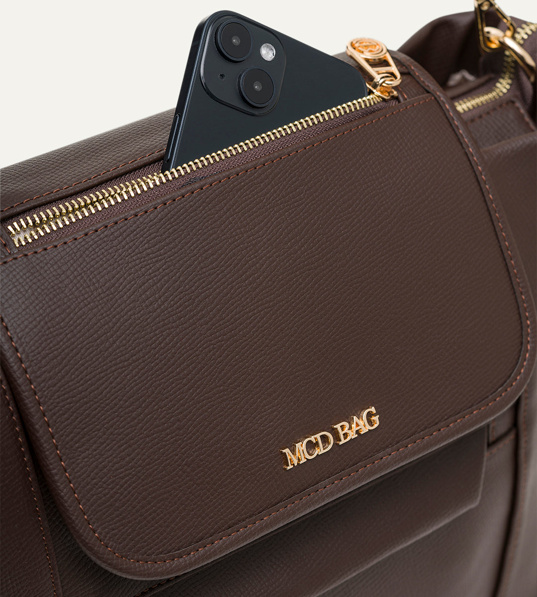 Luna Kahverengi E. Deri Bebek Çantası